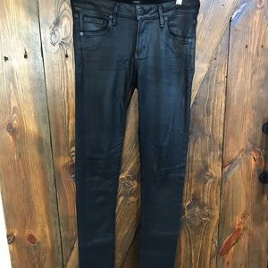 Citizens of humanity wax coat black jeans